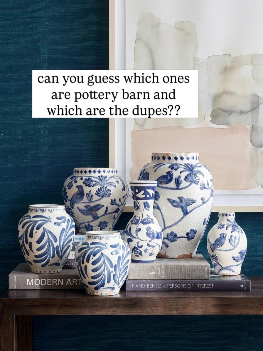 Blue painted ceramic vase 

#LTKSaleAlert #LTKmomlife #LTKHome