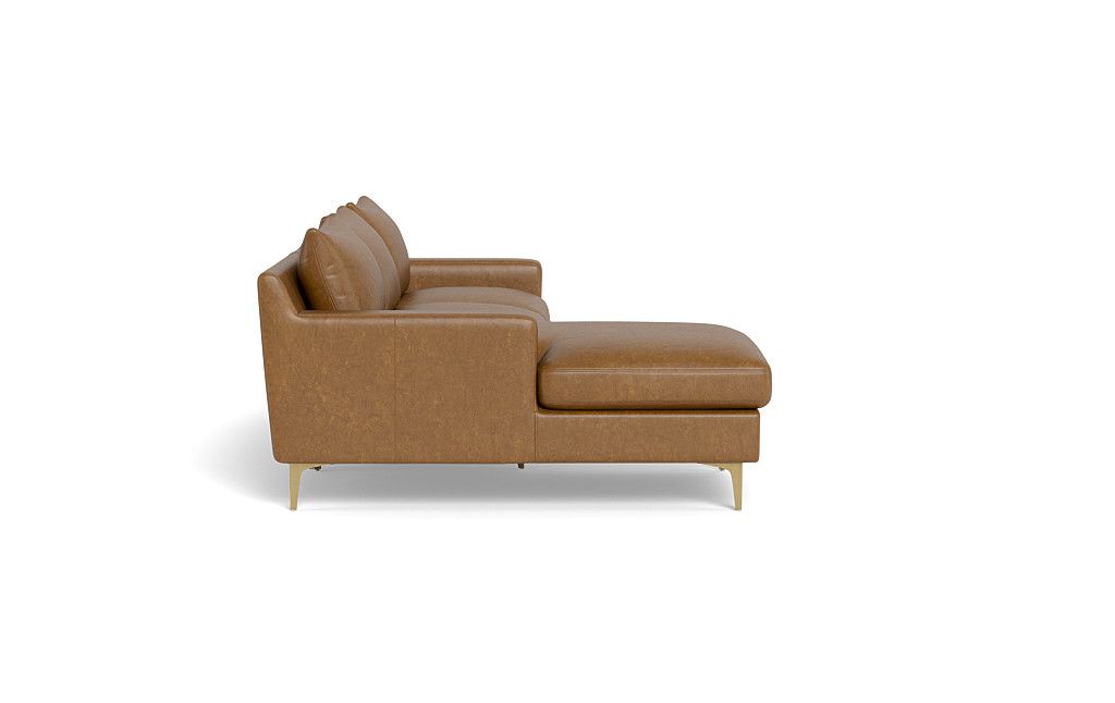 Sloan Leather Left Chaise Sectional | Interior Define