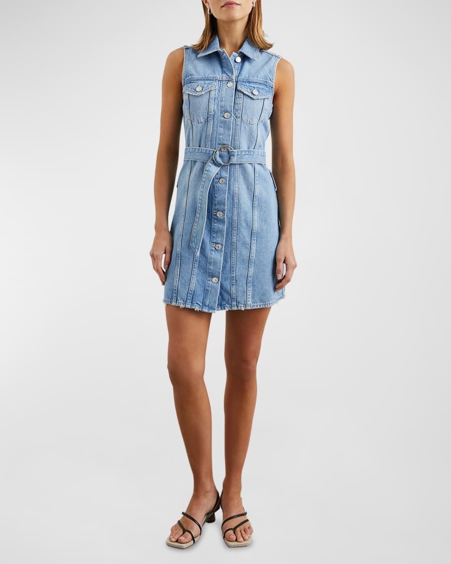 Rails Wilshire Denim Mini Dress | Neiman Marcus