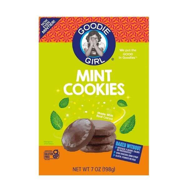 Goodie Girl Mint Cookies, Gluten Free, Peanut Free, Egg Free, Kosher Dairy, No High Fructose Corn... | Walmart (US)