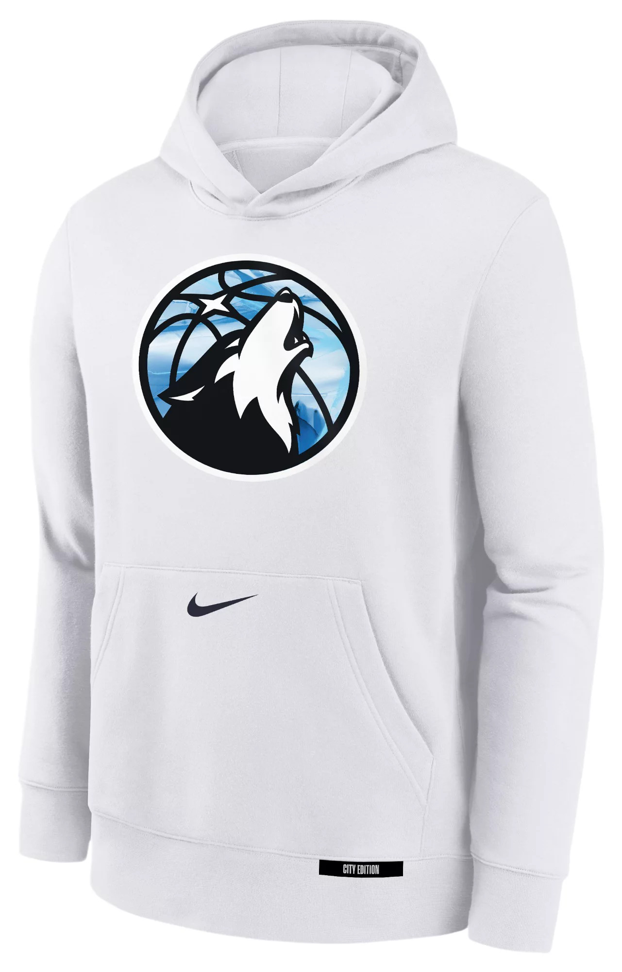 Nike Youth 2024-25 City Edition Minnesota Timberwolves Club Hoodie, Large, White | Dick's Sporting Goods