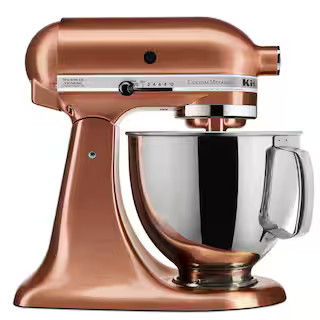 Custom Metallic 5 Qt. 10-Speed Satin Copper Stand Mixer | The Home Depot