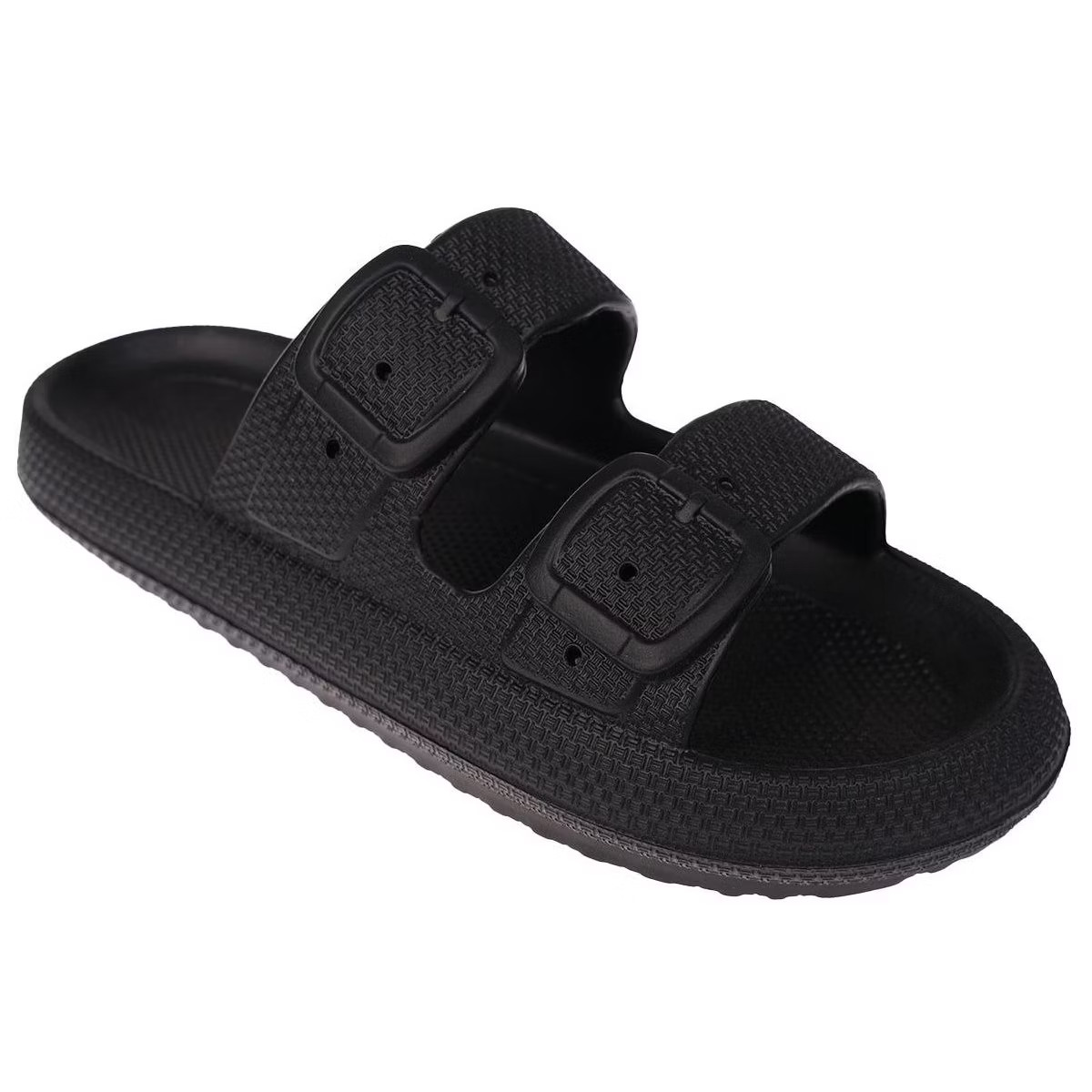 FOAMWALK Women's Flat Slip-On Textured EVA Footbed Slide Sandals - Comfy Slides for Women | Target