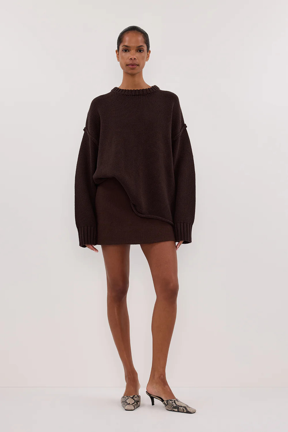 NIEVE CHOCOLATE MINI SKORT | DISSH