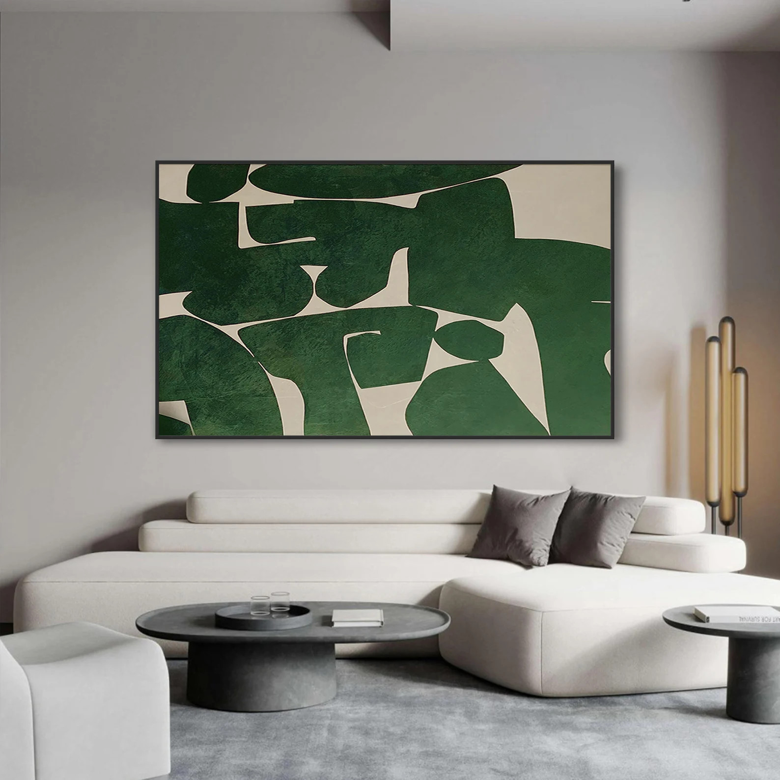 Minimalist Art Painting on Canvas Mid Century Modern Painting - Etsy | Etsy (US)