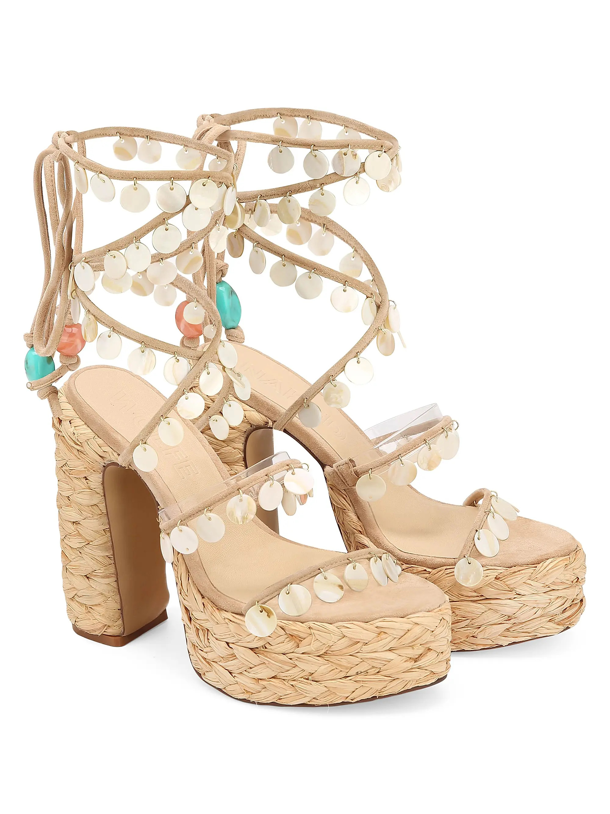 Fantastic Raffia Heels | Saks Fifth Avenue
