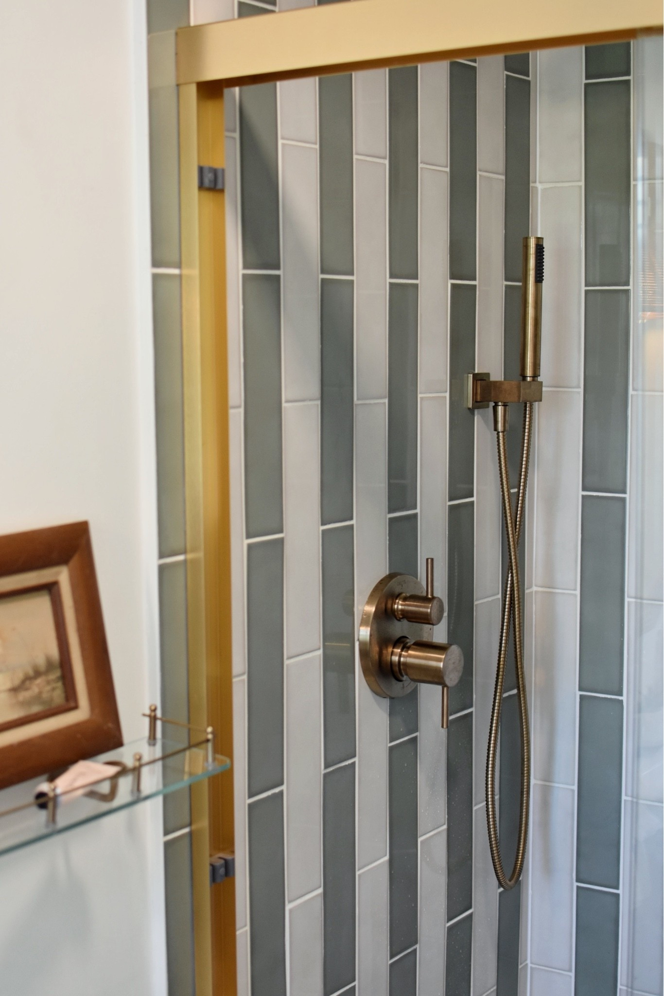 Our new shower is green 💚 

Tiles purchased from Floor and Decor!

#LTKHome