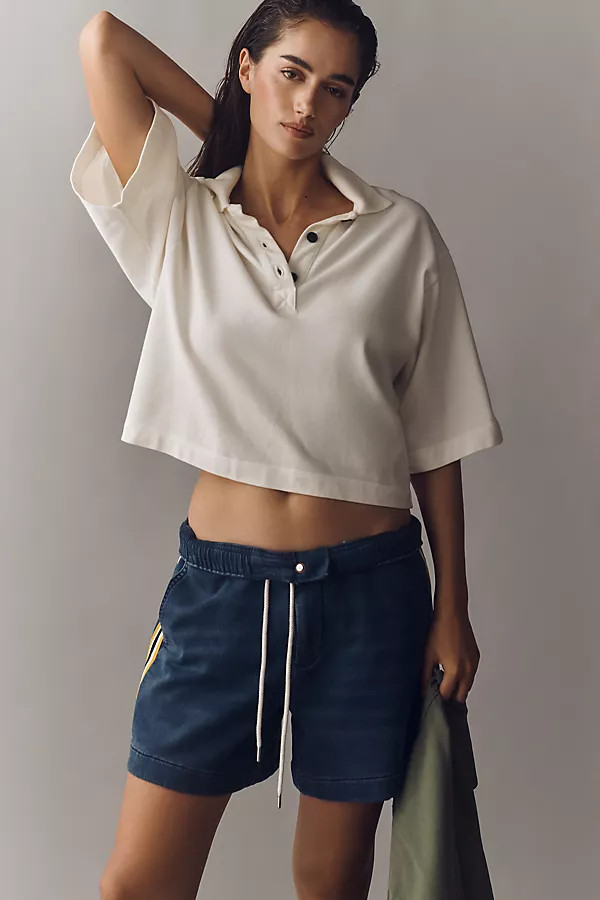 Pilcro Cotton Blend Pull-On Shorts | Anthropologie (US)