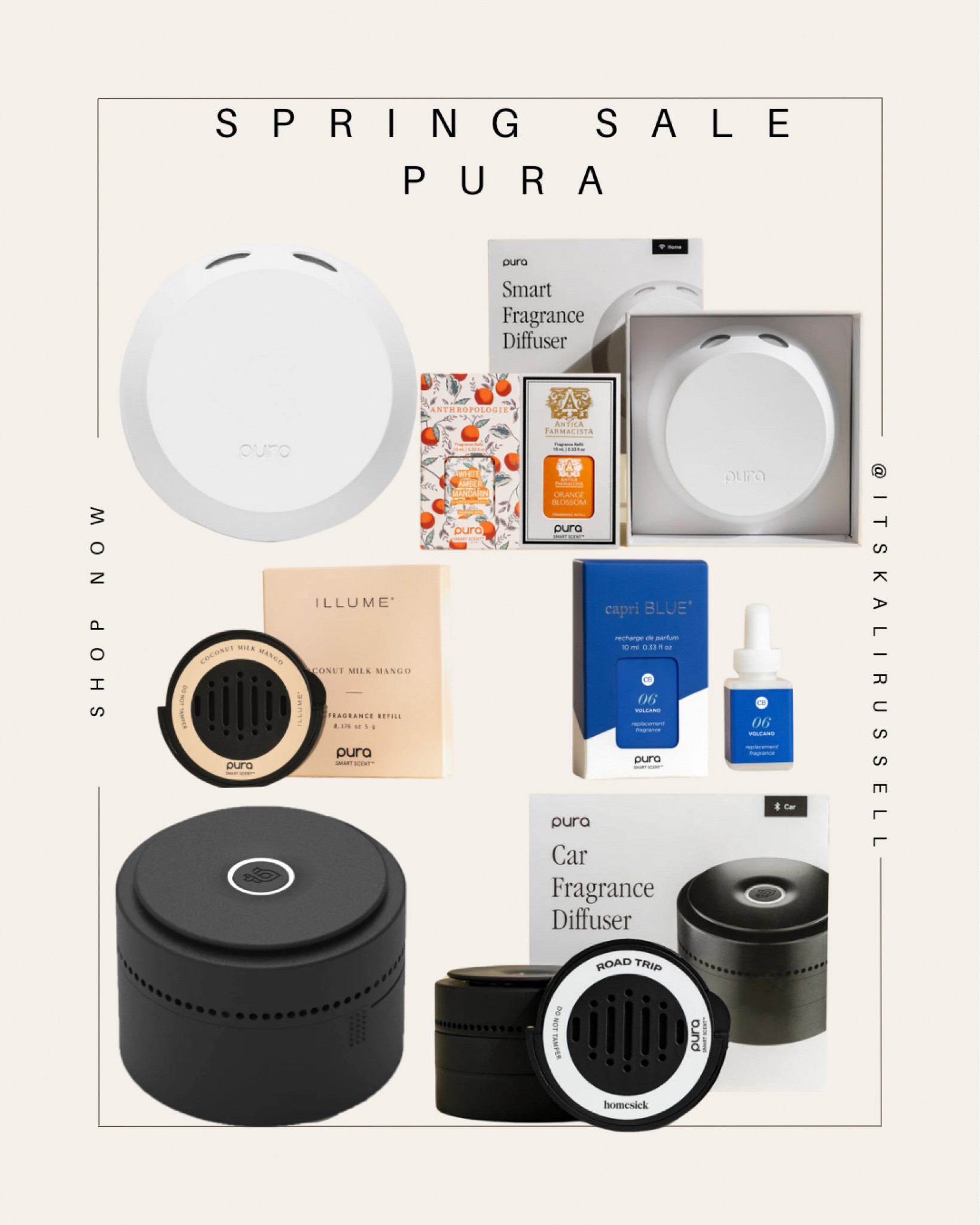 Safe, nontoxic home air freshener! I love my pura- we have 4 and the car scents as well. I love that I can adjust the strength of the scent right from my phone and that it shows me how much longer the scent will last before I need to replace it! 

#LTKSpringSale #LTKhome #LTKfamily