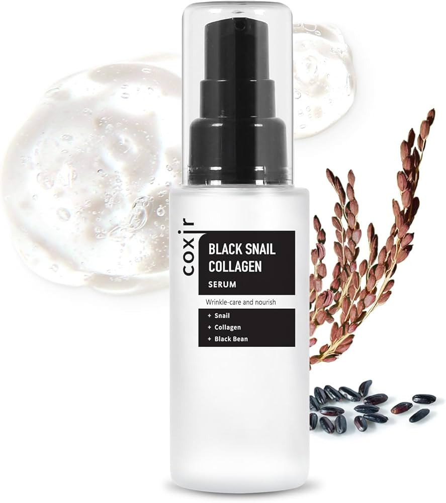 [Coxir] Black Snail Collagen Serum (50ml / 1.69 fl.oz) -|Black Beans, Collagen, Snail Mucin| firm... | Amazon (UK)