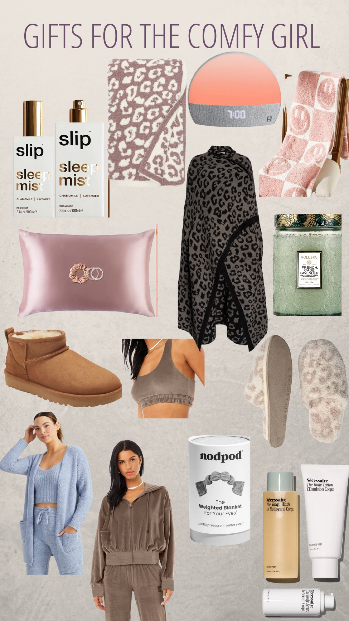 Gifts for the girl who likes to be comfy wherever she goes. Or just extremely comfy at home. These are a mix of affordable and a splurge. A gift for her, gift for cousins, gift for friends, gifts for mother in law, gifts for moms and gifts for sisters 

#LTKstyletip #LTKGiftGuide #LTKCyberweek