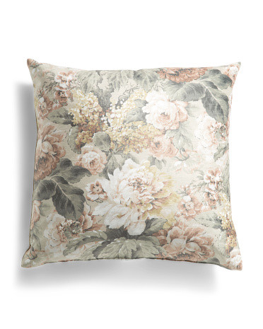 22x22 Josephine Velvet Floral Printed Pillow | TJ Maxx