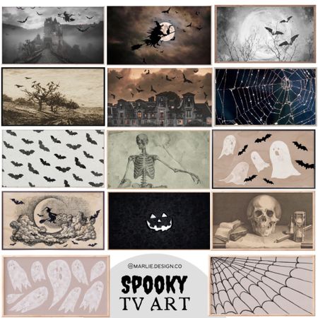 Spooky TV Art : Frame TV art | Halloween Decor | Halloween TV art | Halloween Frame TV art | spooky TV art | ghost art | skeleton art | witch art | pumpkin art | bath art | haunted house art 

#LTKhome #LTKSeasonal #LTKunder50