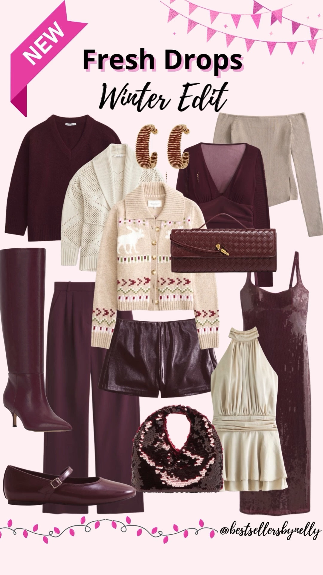 Fresh winter drops you’ll actually wear on repeat ❄️🧣 rich burgundy tones, cozy knits, elevated neutrals, and a little sequin moment for the holidays. 

Rounded up my favorite new arrivals that mix comfort + chic so you can build outfits effortlessly all season.

winter outfits
winter fashion
winter new arrivals
winter wardrobe
burgundy outfits
burgundy fashion
holiday outfits
holiday style
cozy sweaters
chunky cardigans
winter boots
mary jane flats
sequin bag
leather shorts
winter dresses
party dress ideas
neutral tops
winter capsule
cold weather style
chic winter looks
trending winter fashion
winter outfit ideas
amazon fashion finds
holiday fashion inspo
knitwear trends
maroon style
winter edit
stylish winter picks
everyday winter outfits
winter 2025 trends
Abercrombie new arrivals 
Abercrombie winter picks
Abercrombie sale

#LTKSeasonal #LTKSaleAlert #LTKootd