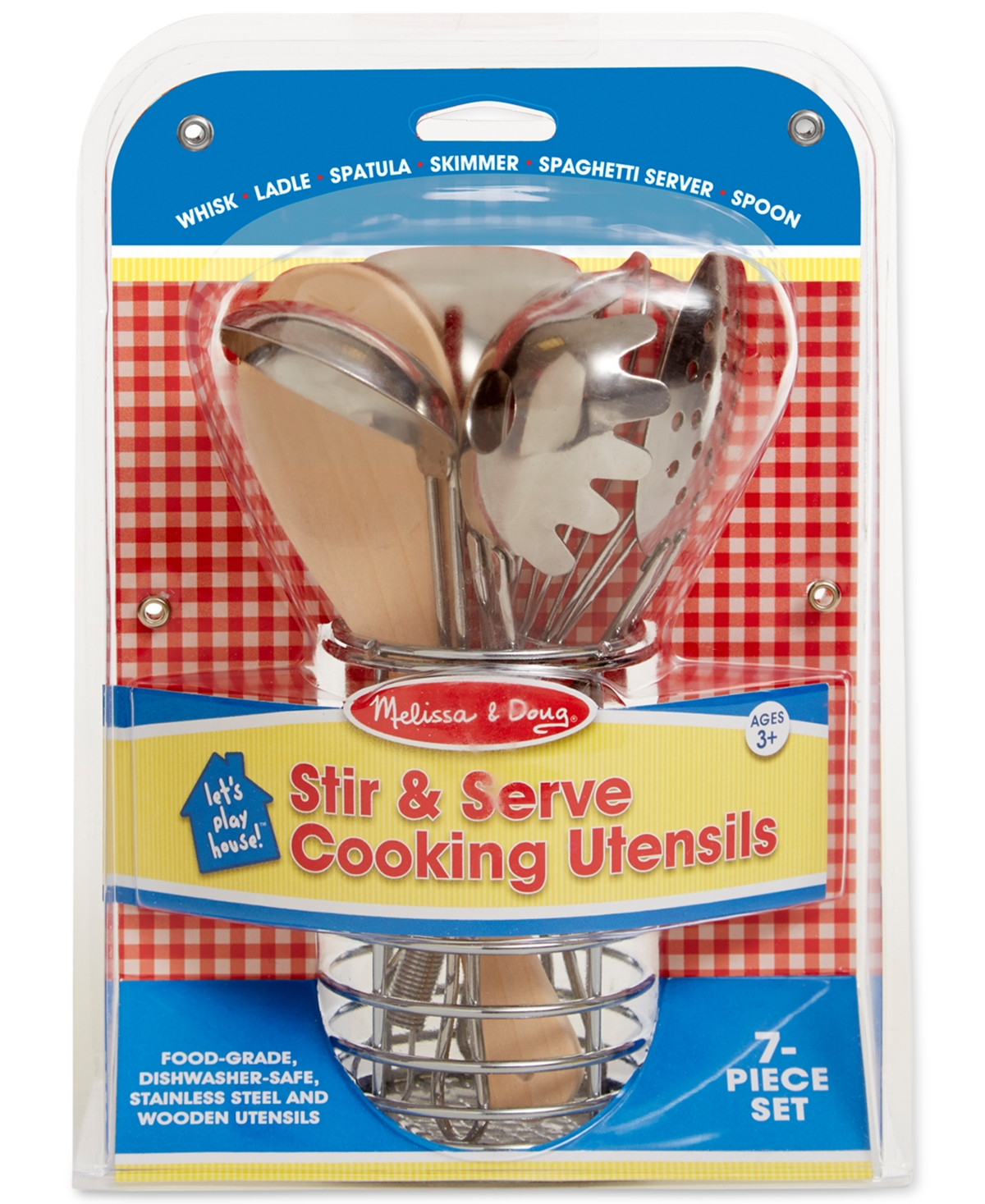 Melissa and Doug Kids' Let's Play House! Stir & Serve Cooking Utensils Set | Macys (US)