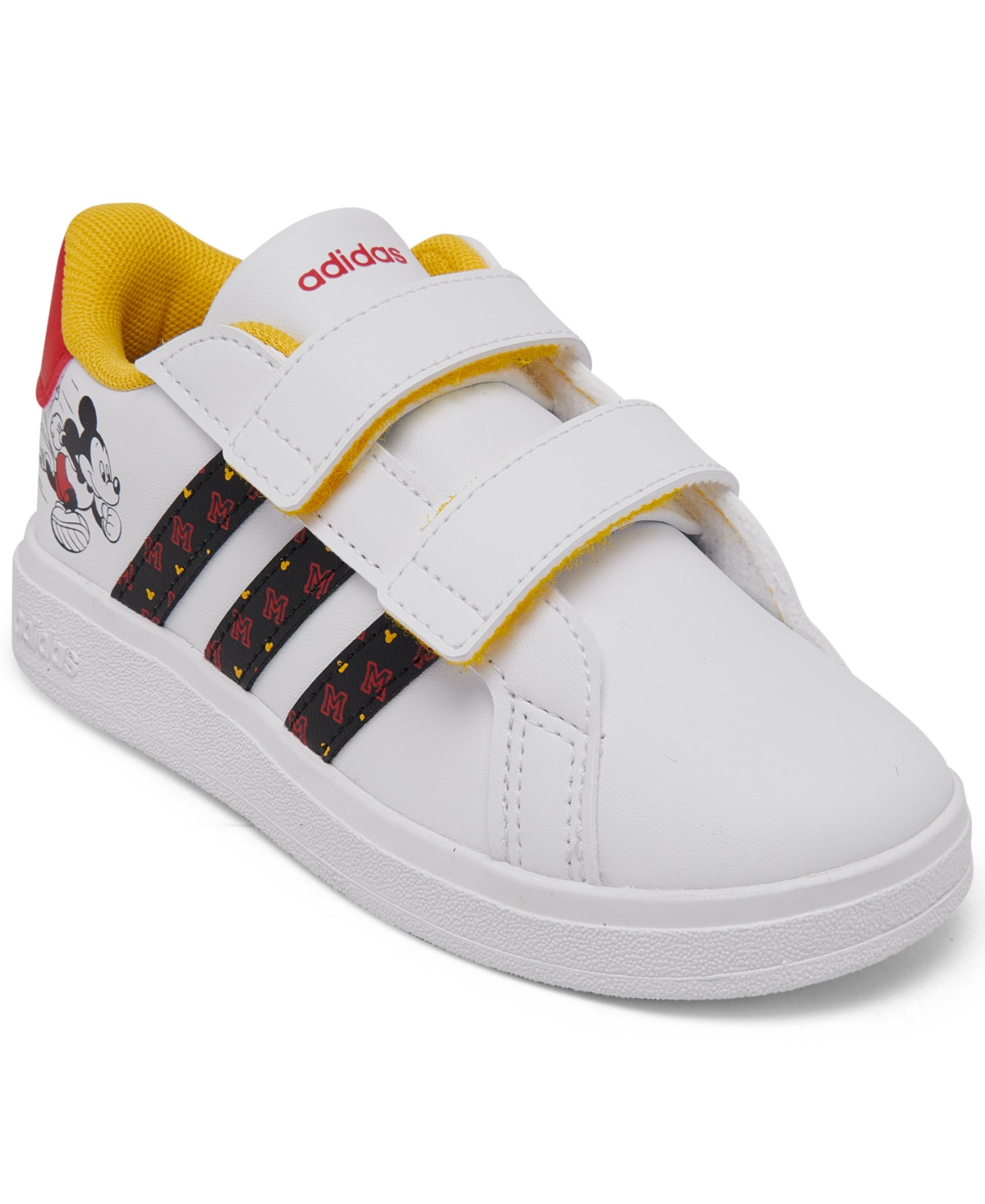 adidas Toddler Kids Disney Mickey Mouse Grand Court Stay-Put Casual Sneakers from Finish Line | Macys (US)