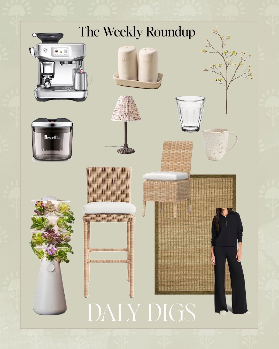 Weekly roundup of things I shared including my new wicker outdoor furniture,  my favorite lounge set, coffee bar accessories and my new slat and pepper shakers.

#LTKHome