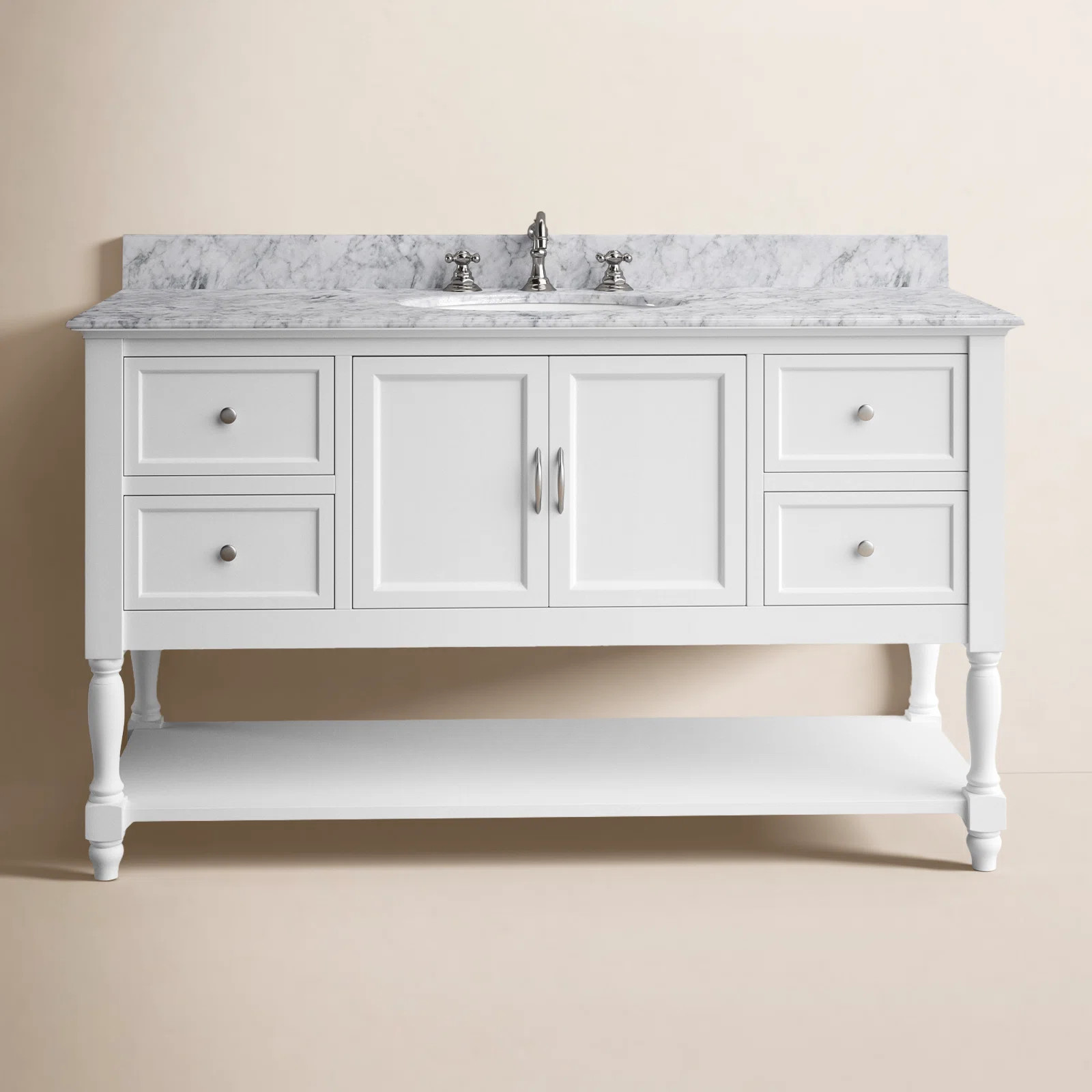 Hampton 60'' Single Bathroom Vanity with Top | Wayfair North America