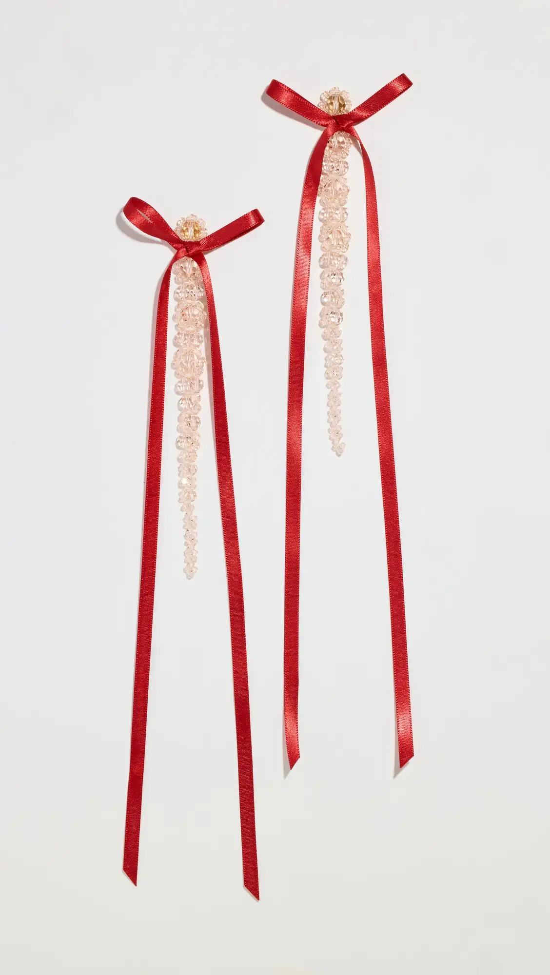 Simone Rocha Bow Ribbon Drip Earrings | Shopbop | Shopbop