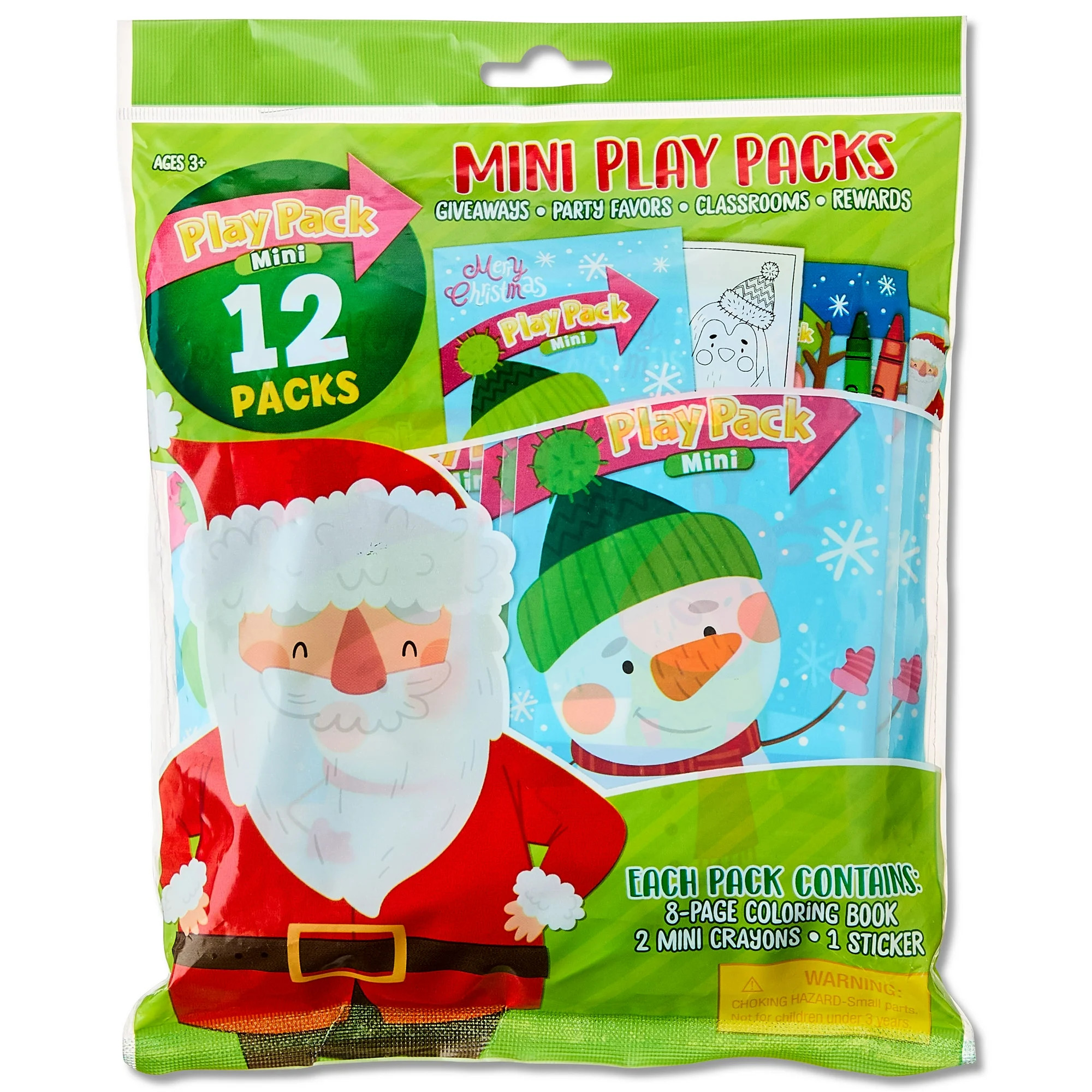 Bendon 12-Count Mini Coloring Activity packs, Holiday Stocking Stuffer Multicolor Party Favor Sta... | Walmart (US)