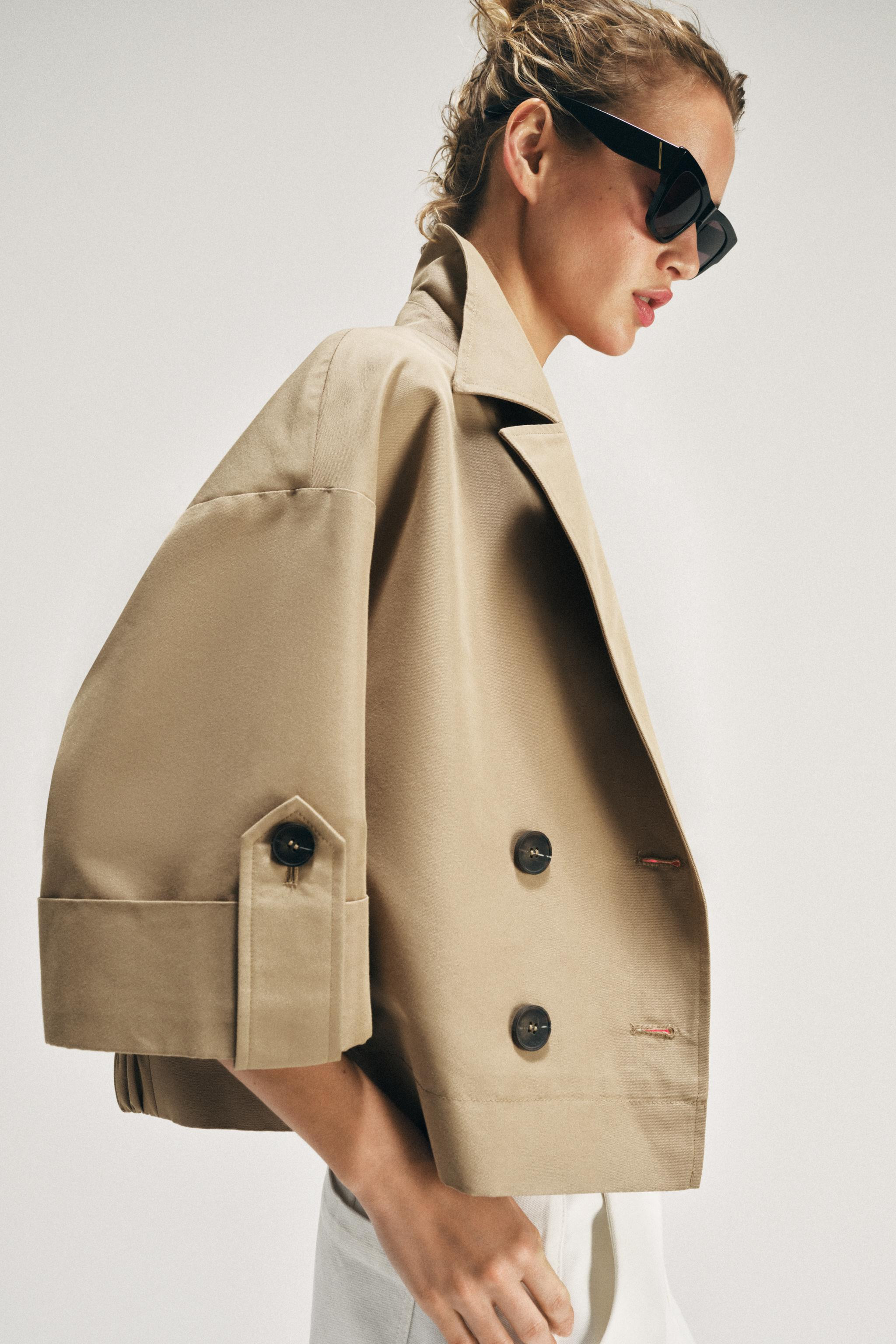 SHORT SLEEVE TRENCH COAT | Zara UK