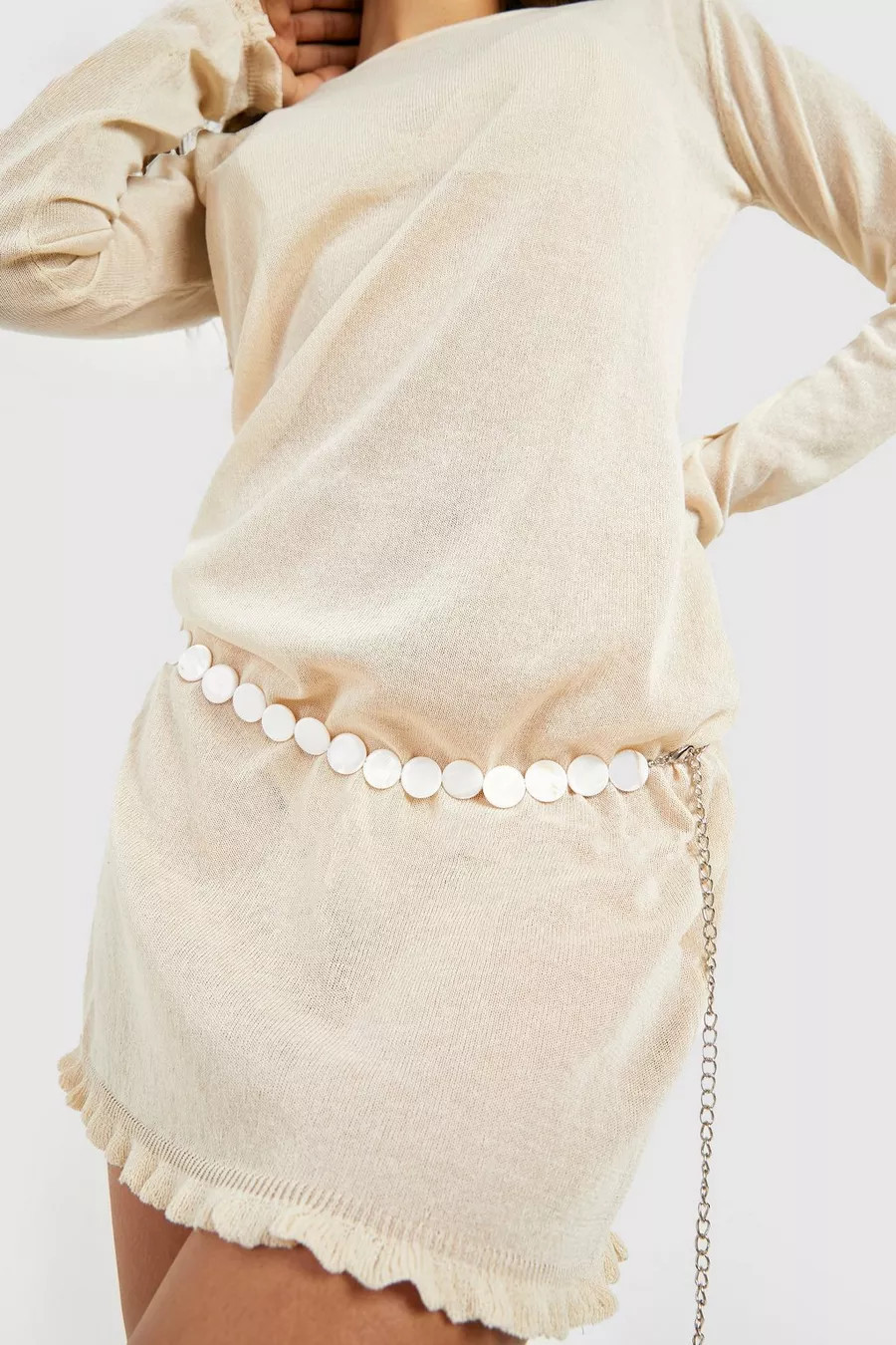 Shell Detail Belt | Boohoo.com (UK & IE)