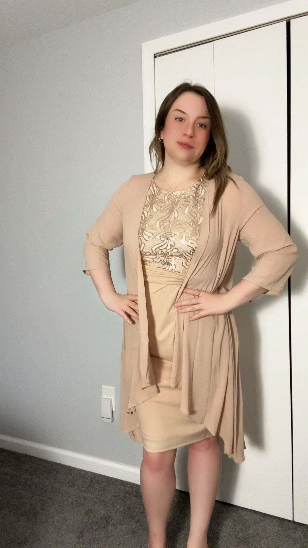 Can we talk about how stunning this dress is? I’m in love with this! Honestly, yes it’s a mother of the bride dress, but I would wear it as a cocktail dress as well! 

#LTKPlusSize #LTKHoliday #LTKOver40