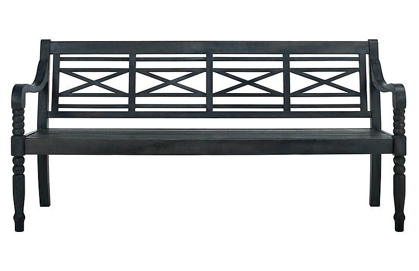 Karoo Bench, Dark Slate Gray | One Kings Lane