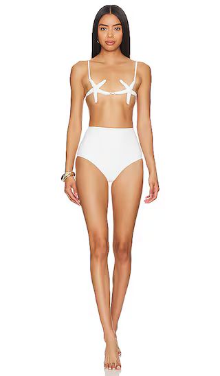 La Mer Starfish Bikini Set in White | Revolve Clothing (Global)