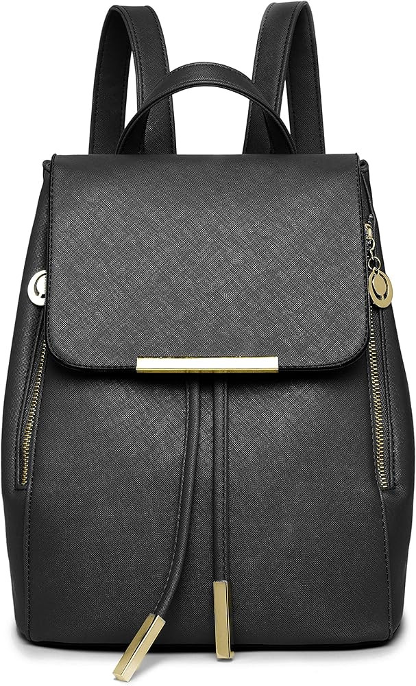 WINK KANGAROO Fashion Shoulder Bag Rucksack PU Leather Women Girls Ladies Backpack Travel bag | Amazon (US)