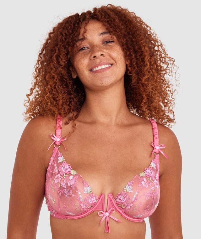 Enchanted Love Like This Unlined Bra - Pink | BRAS N THINGS 
