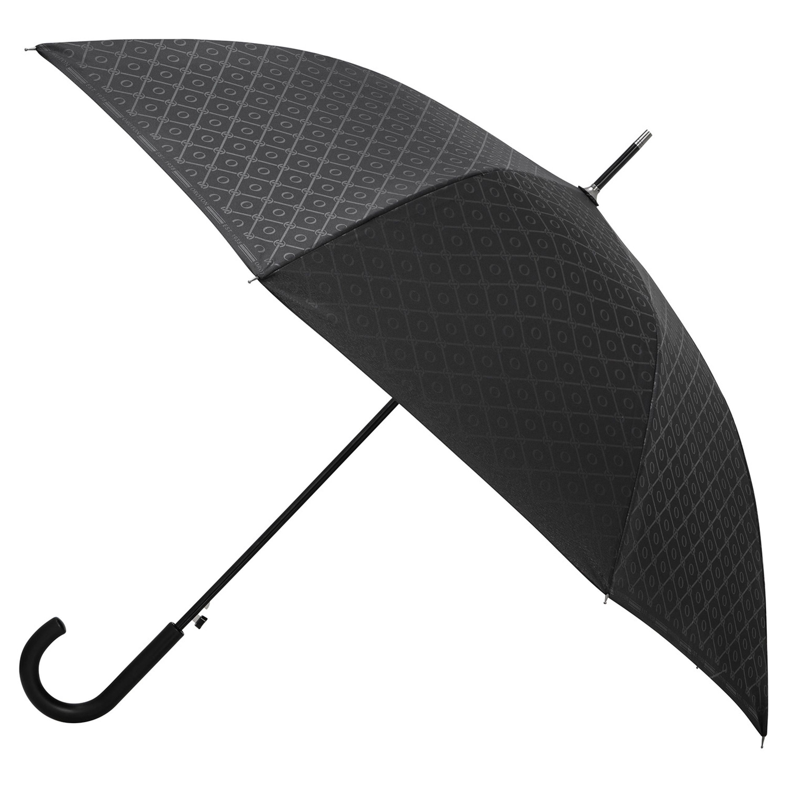 Parker Large Umbrella - Black/Black | Oroton | Oroton