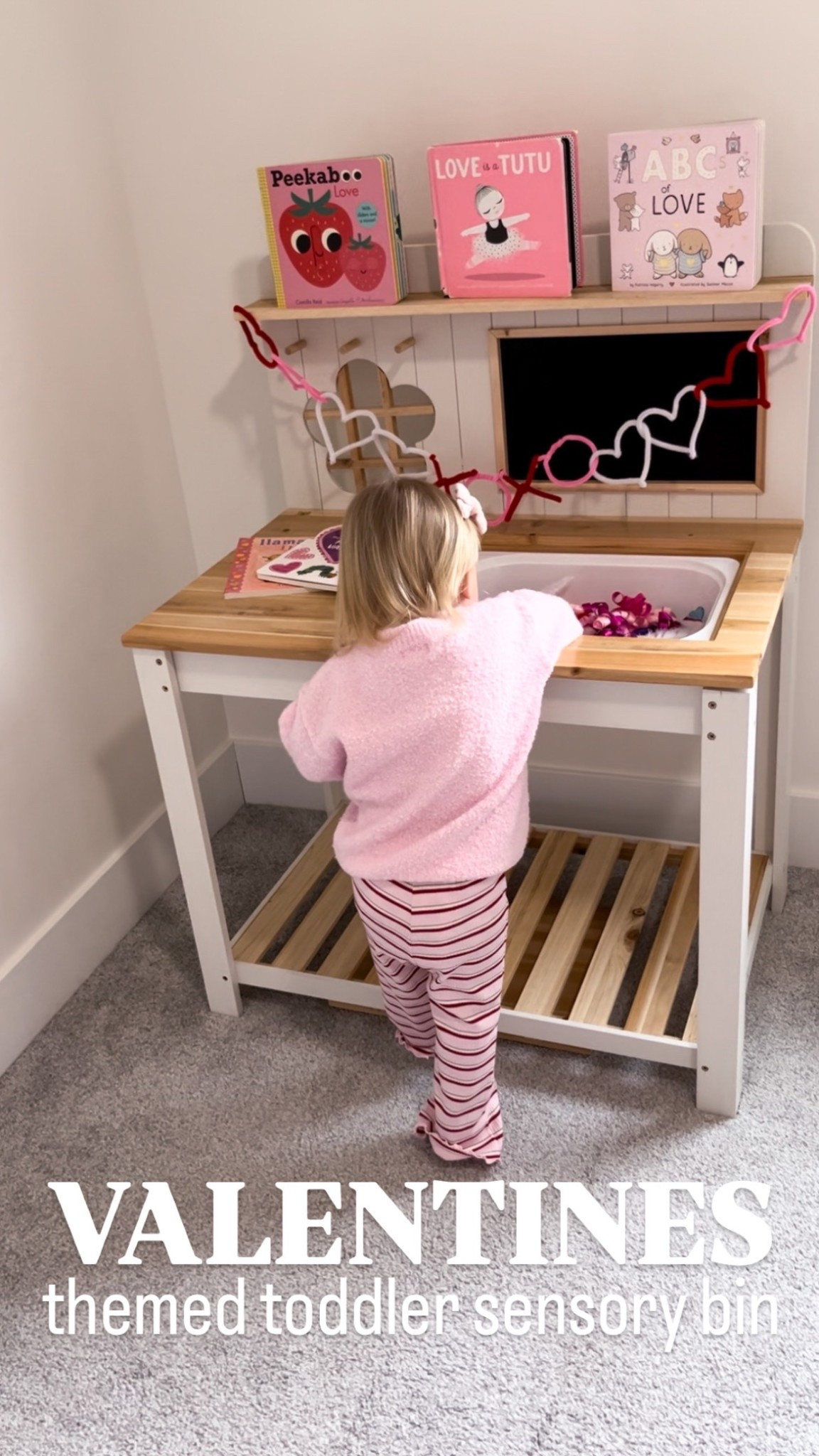 Valentines themed toddler sensory bin! 💘💌✨ most of these items I’ve had for years and I picked up the squeeze toys & gel clings at the grocery store, so I’m linking similar versions from Amazon or you can find similar items at your local store too!

Toddler activity, kid games, play table, valentines craft, valentine day books

#LTKmomlife #LTKBaby #LTKKids
