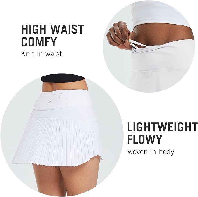 BALEAF Women's Pleated Tennis Skirts Skorts for Woman High Waisted Lightweight Athletic Golf Shor... | Amazon (US)