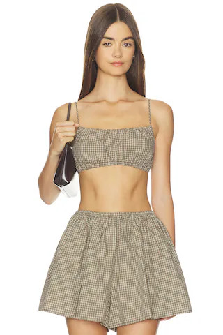 Japanese Mini Plaid Bralette
                    
                    Enza Costa | Revolve Clothing (Global)