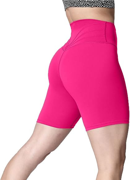 Aoxjox Trinity Workout Biker Shorts for Women Tummy Control High Waisted Exercise Athletic Gym Ru... | Amazon (US)