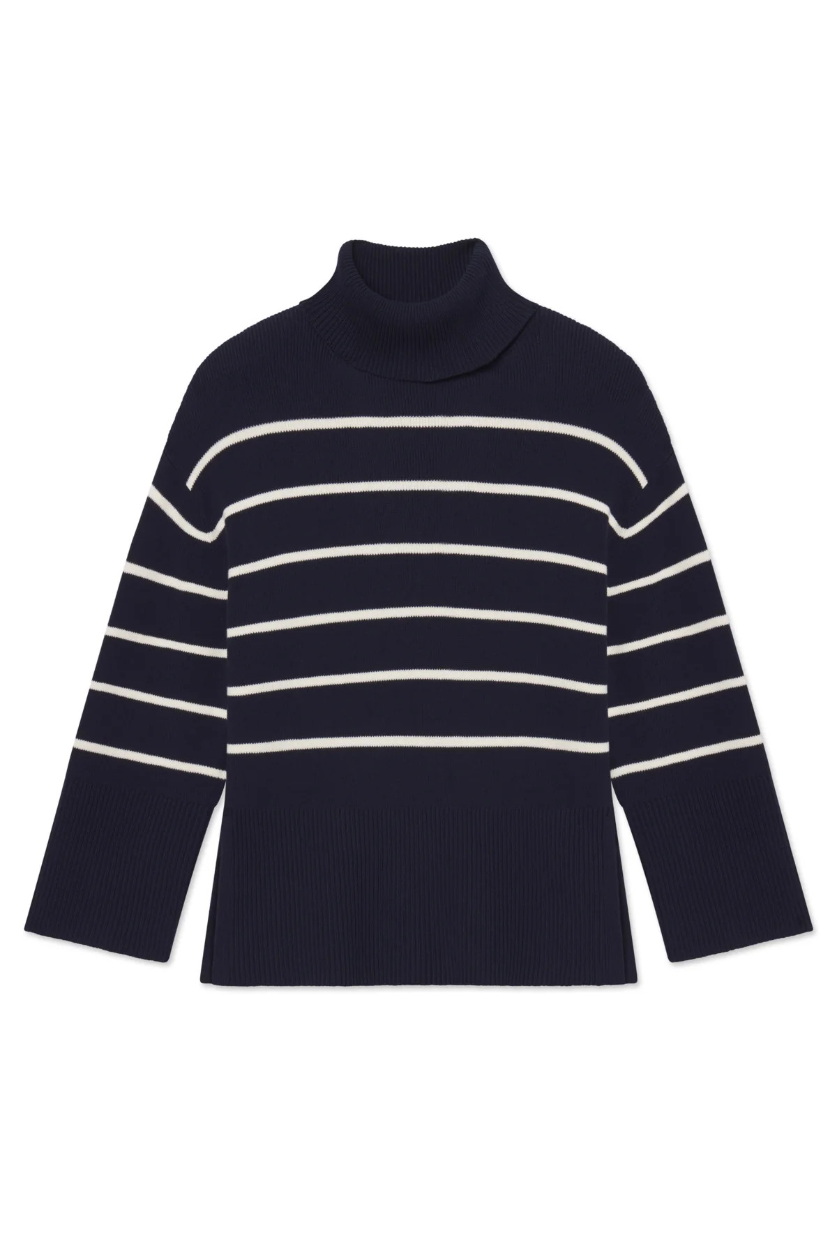 Madeline Sweater in English Navy Banker Stripe | Lake Pajamas