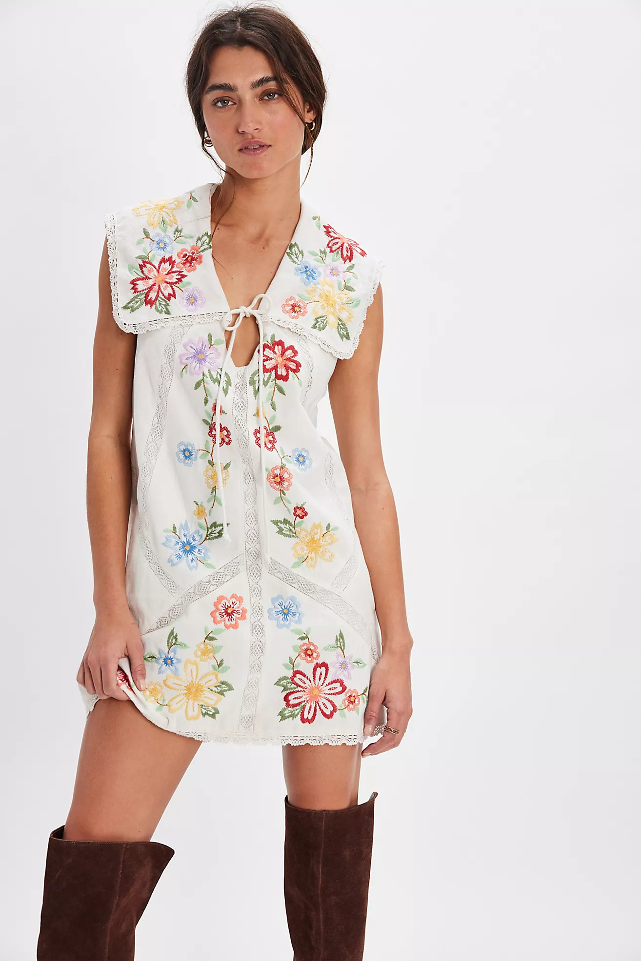 Willow Embroidered Mini Dress | Free People (Global - UK&FR Excluded)