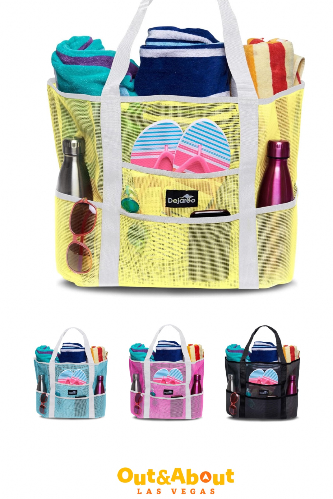 BEST Beach or Pool Bag! I’ve used this bag (I have the yellow!) for years and it’s held up so well! It carries a ton! Comes in over 20 colors. 