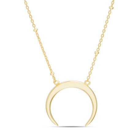 Womens Polished Goldtone Horn Necklace | Walmart (US)