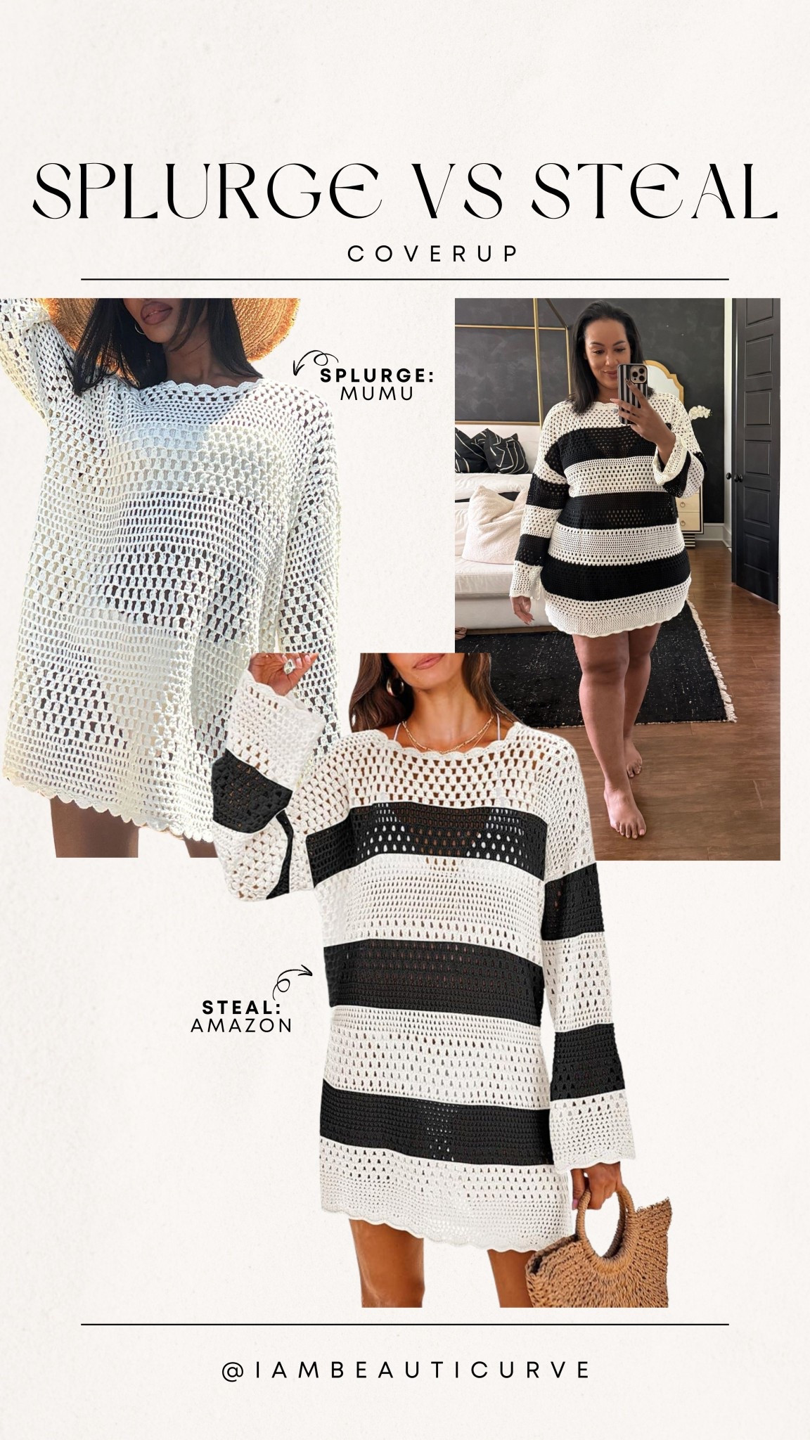 This coverup is a dupe of $$$ one   And is on sale for prime day! @amazon @amazonfashion #amazonpartner #founditonamazon

#LTKSwim #LTKFindsUnder50 #LTKMidsize