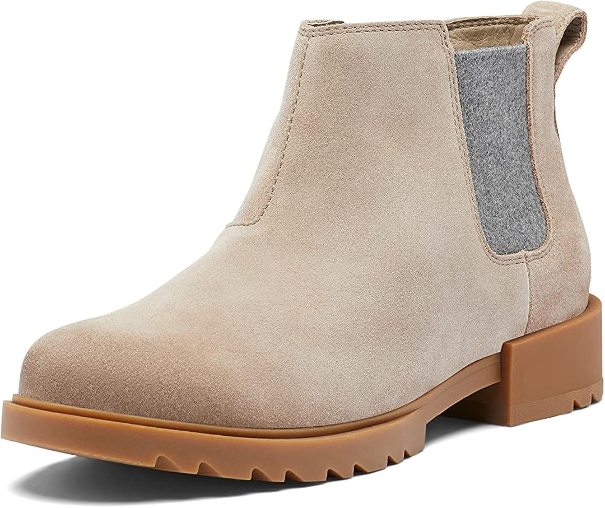 SOREL Women's Emelie II Chelsea Boot — Waterproof Leather Rain Boots | Amazon (CA)