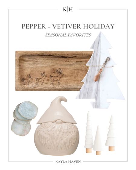 These @pepperandvetiver finds are perfect for the holidays! I love how unique these finds are, and they’re perfect too if you plan on hosting during the holidays. You can shop these items: serving board, tray. Gnome jar, coasters and more below! Use code KAYLA15 to save 15% off the entire site. 


#christmas #holiday #giftguide #pepperandvetiver #christmasdecor

#LTKHoliday #LTKSeasonal #LTKhome