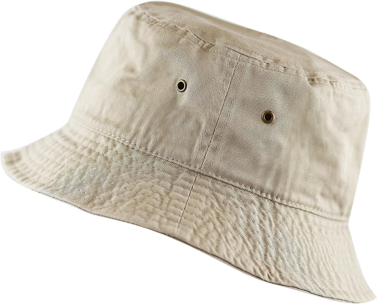 The Hat Depot Bucket Hat - Unisex 100% Cotton & Denim Packable Summer Travel Beach Sun Hat | Amazon (US)