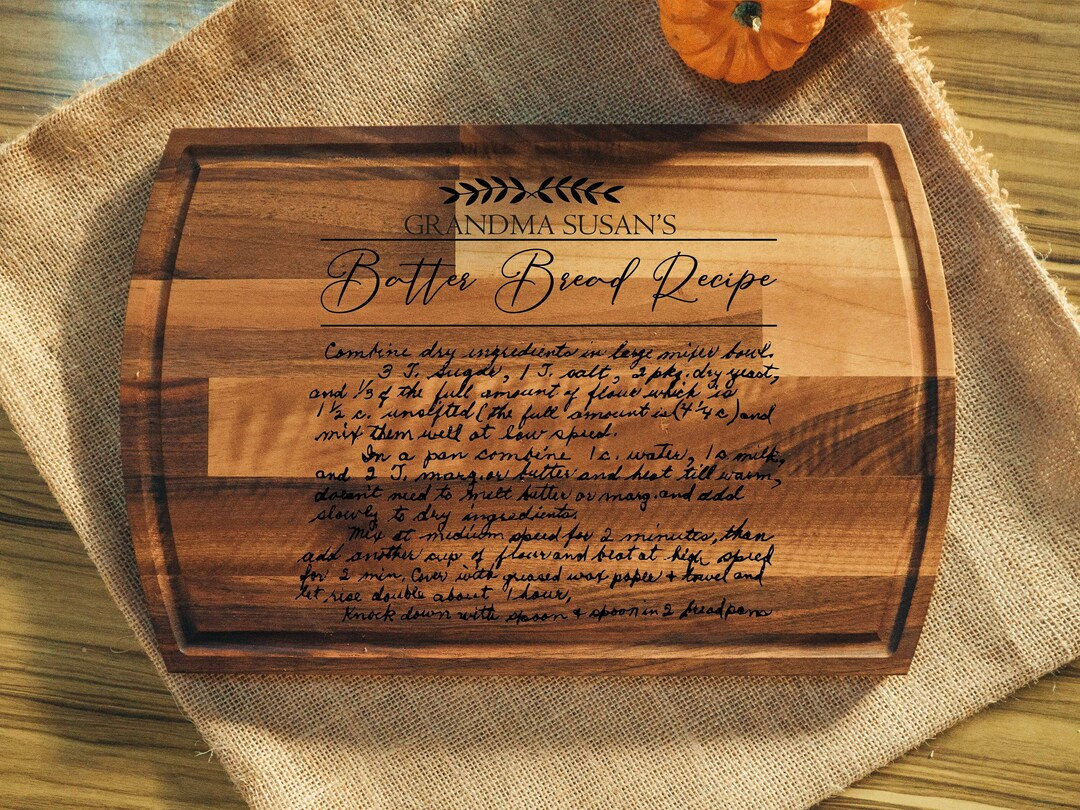 Handwritten Recipe Cutting Board, Recipe Cutting Board, Charcuterie Boards, Personalized Cutting ... | Etsy (US)