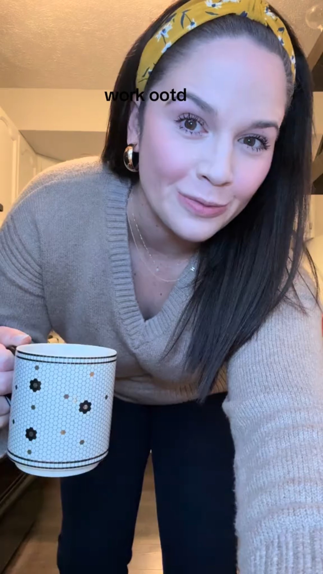 fall work outfit 
fall outfit
workwear 
casual workwear 
business casual outfit 
yellow headband 
navy pants, sweater, v neck sweaterr

#LTKStyleTip #LTKWorkwear #LTKFindsUnder100