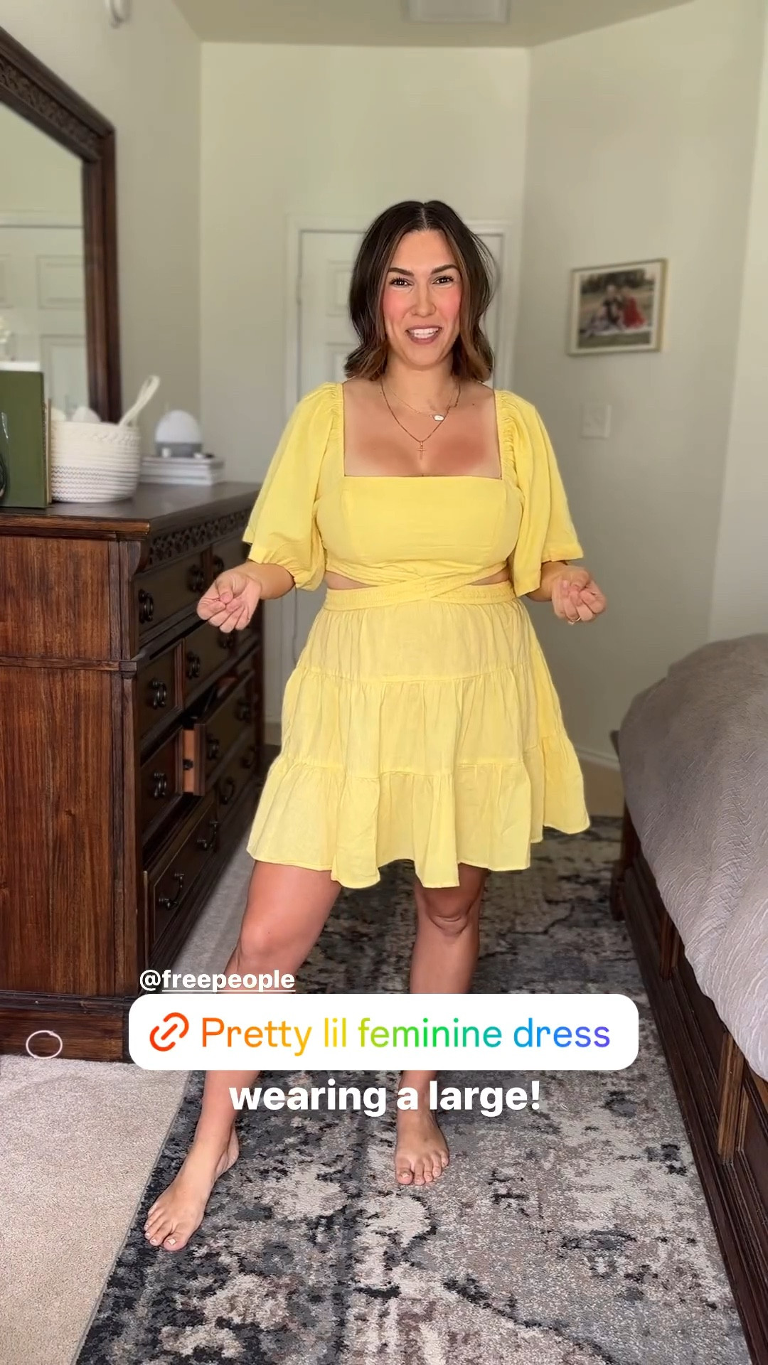 Free people dress - wearing a large 

#LTKfindsunder100 #LTKmidsize #LTKSeasonal