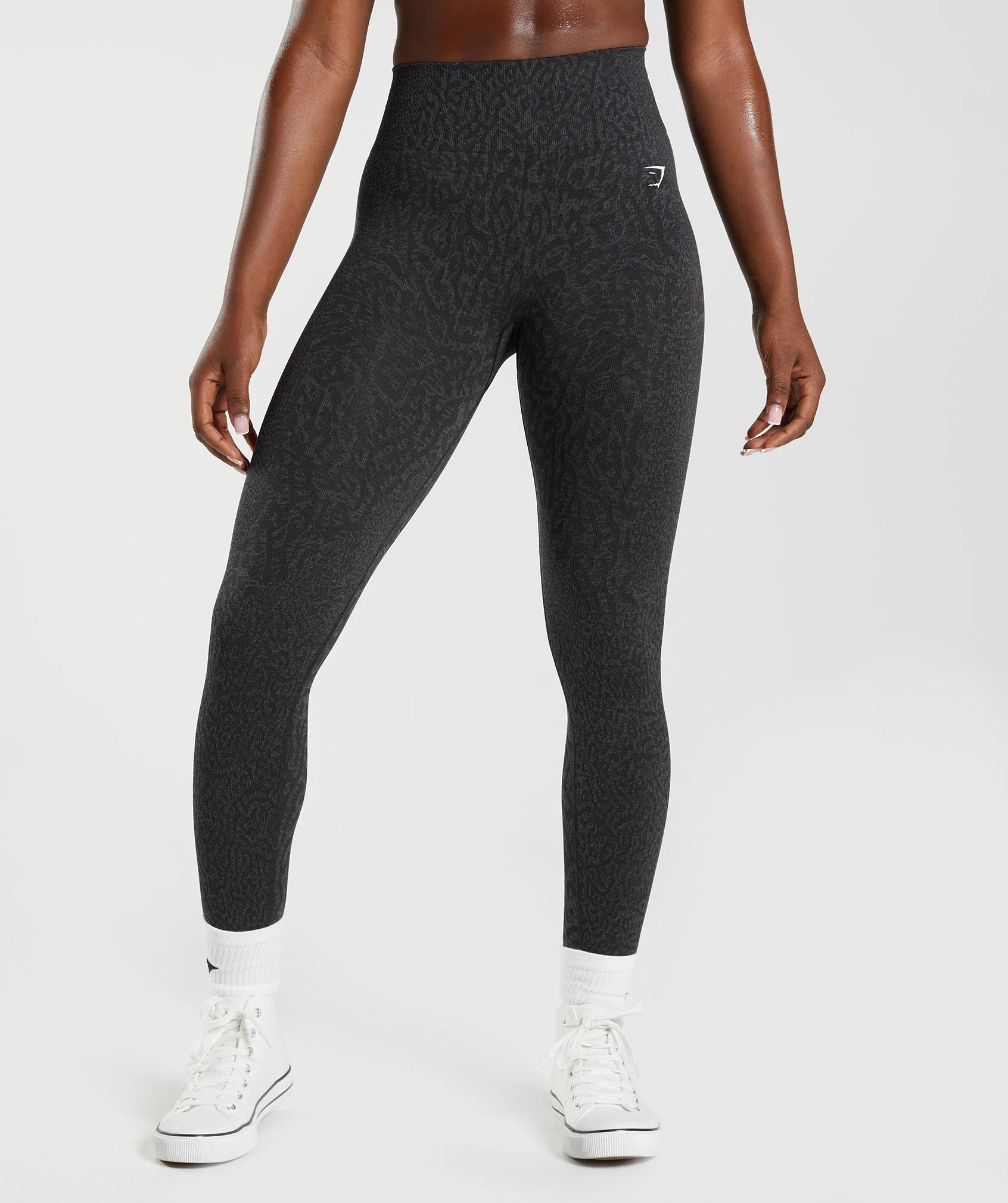 Gymshark Adapt Animal Seamless Leggings - Reef | Black | Gymshark CA