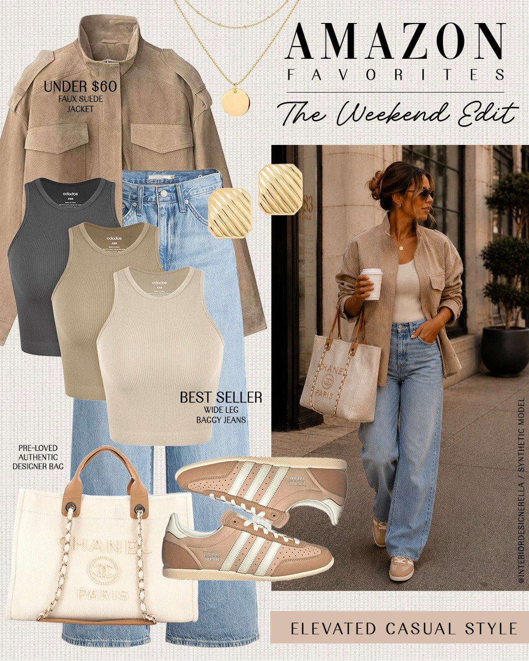 Best selling wide leg baggy jeans + under $60 faux suede jacket!✨ Click on the “Amazon OOTD” collection on my LTK to shop this post and more!🤗 Have an amazing day!! Xo!!

#LTKootd #LTKWorkwear #LTKBeauty