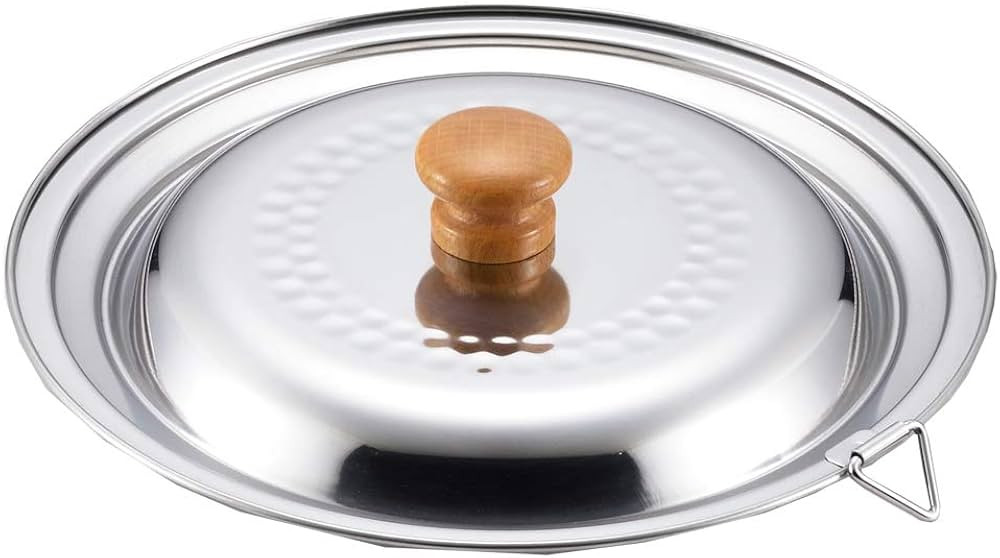 Yoshikawa YH9498 Stainless Steel Snow Flat Pot with Dual Lid 7.1/7.9 inches (18/20 cm) | Amazon (US)